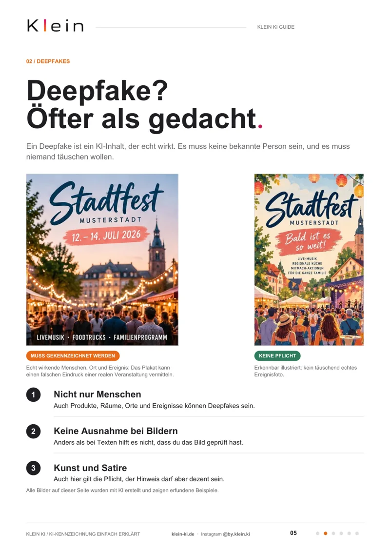 Vorschau: Klein KI Guide KI-Kennzeichnung einfach erklärt